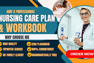 do nursing care plan, mental health, medical ebook writing, workbook, etsy