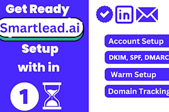 setup smartlead snovio instantly warmup custom domain