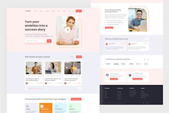 develop a responsive thinkific, podia, course websites for your online course