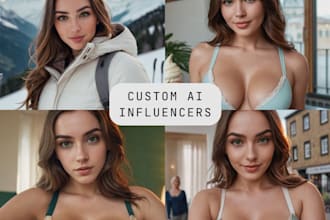 create custom realistic ai influencer girls for tiktok, instagram or only fans