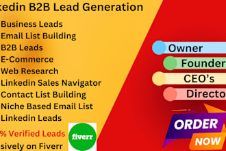 b2b lead generation linkedin sales navigator lead list lead gen
