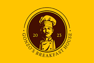 make food truck breakfast house logo