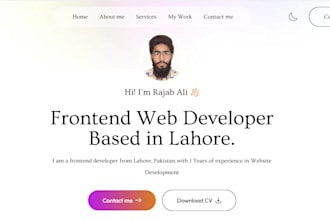 create personal portfolio website for business