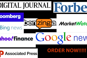 do yahoo finances, google news, press release writing with pr distribution