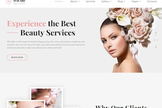design a responsive salon website to grow your business