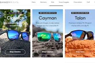 build a profitable sunglass store sunglass website, fashion store, shopify store
