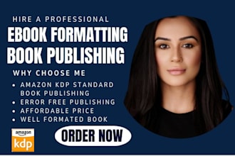 do amazon kdp book formatting, book publishing, kindle and paperback formatting