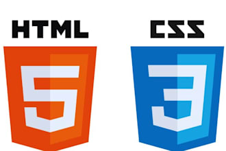 do any HTML5 and css3 work