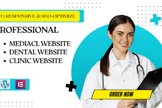 design healthcare, medical, doctor, dental or clinic website