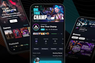 develop esports tournament website,app for FIFA nba dota cod fortnite and more