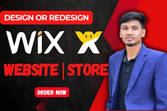 design or redesign wix website and wix ecommerce website