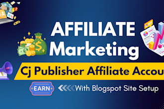 create cj publisher affiliate account setup
