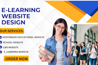 build educational and academic website for all online courses, elearning website