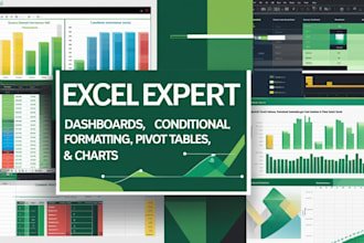 create pivot tables, excel formulas and do conditional formatting