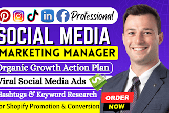 be your social media marketing manager, fb, ig marketing, shopify store manager
