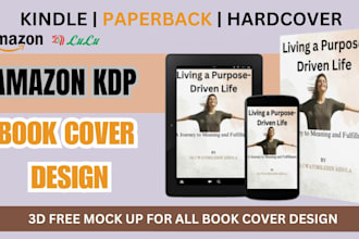 design an outstanding amazon kdp book cover or book cover design