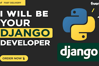 develop secure python django web apps with postgresql and rest api