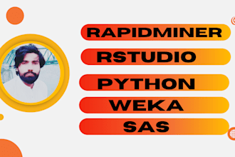 code in rapidminer, weka, rstudio, python, spss and sas