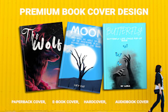 create premium book cover or kindle cover, ebook cover design