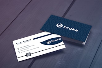 do 3 vibrant minimalist luxury business card design