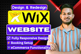 wix website design, wix landing page or wix studio business website development