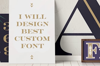 design amazing custom font ttf or otf