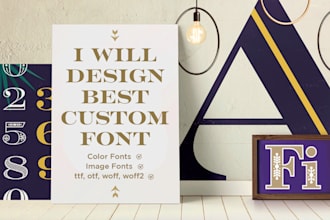 design a custom professional font for your brand or logo