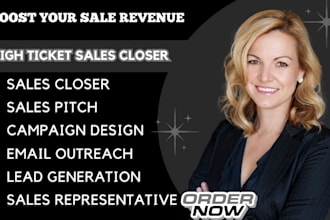 be sales closer sales rep sales agent virtual assistant b2b linkedin leads