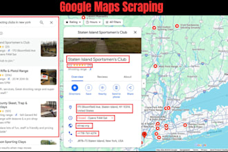 do google maps scraping for any business contact information