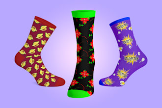 create unique socks design for your brand