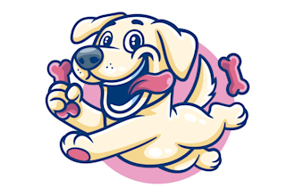 provide fantastic animal pet dog treat truck logo design