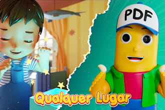 create premium 3d cartoon character design