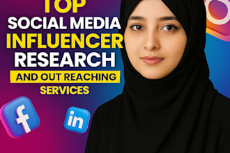 research and outreach influencer marketing for social media