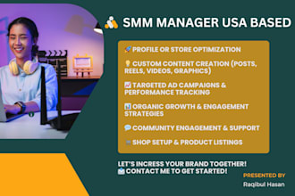be your SMM manager USA based