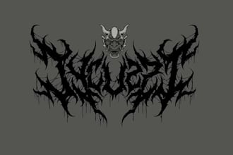 draw awesome heavy metal logo design for your brand