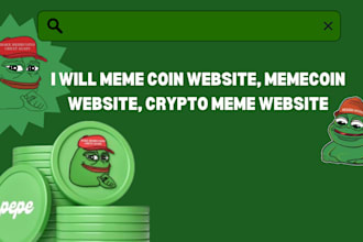 create crypto token website, memecoin website, presale ico website