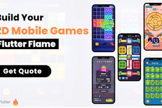create 2d games for android, ios, and the web using the flutter flame engine