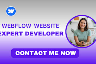 webflow edit, fix, design or develop webflow website, figma to webflow expert