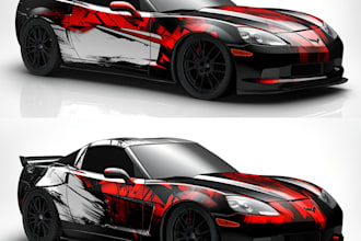 design a vehicle wrap, car wrap, food truck wrap