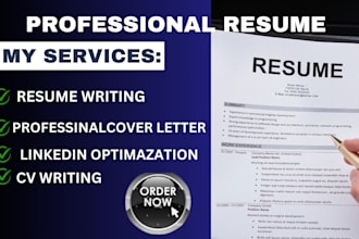 write and upgrade your professional resume, cv, cover letter