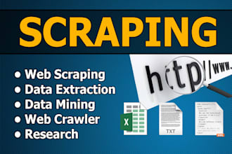 professional data entry, web scraping, web research services