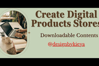 etsy, stan and beacons digital products design for you