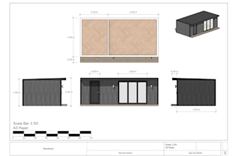 3d model your garden room with technical drawings and renderings