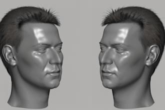 sculpt 3d head 3d face 3d printing character modelling 3d naruto cosplay