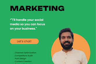 be your social media marketing manager and auditor