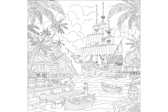 design unique coloring book pages for kids and adults