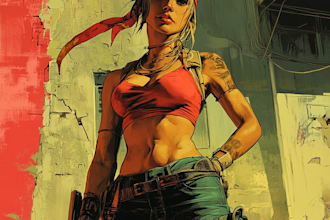 make unique comic art or comic book art or comic character