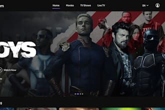 ott video streaming app, vod app, samsung tv, lg tv, android tv, smart tv app