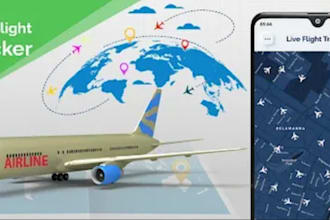 build flight tracker app, management app, booking app, travel app