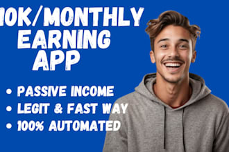 build earning app sales earning app game money android app passively